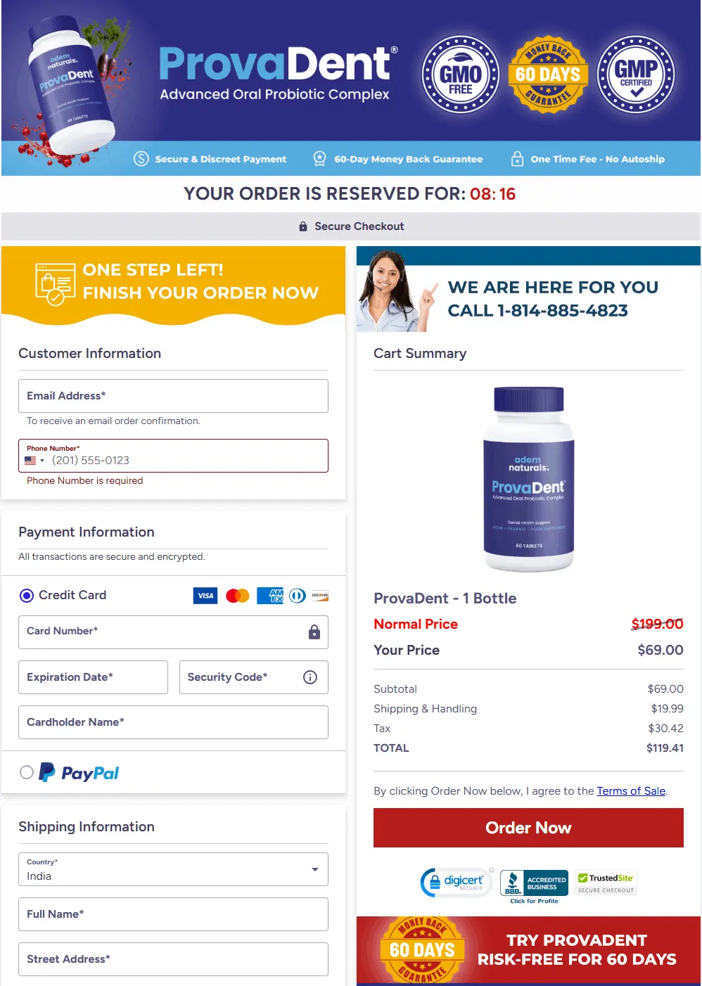 ProvaDent -Secure-Checkout
